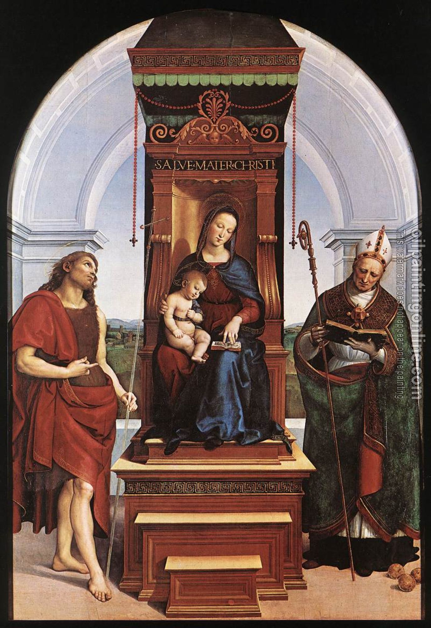 Raphael - Madonna and Child, The Ansidei Altarpiece